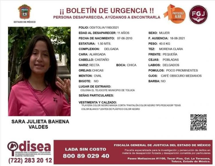 Buscan a hermanas de 11 y 15 años desaparecidas en Toluca