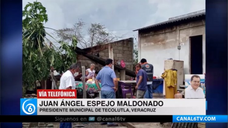 Más de 12 mil habitantes de Tecolutla resultaron afectados por «Grace»: alcalde