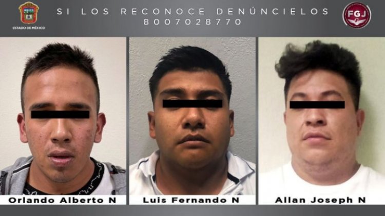 Ingresan a penal a tres sujetos por asalto a barbería en Naucalpan