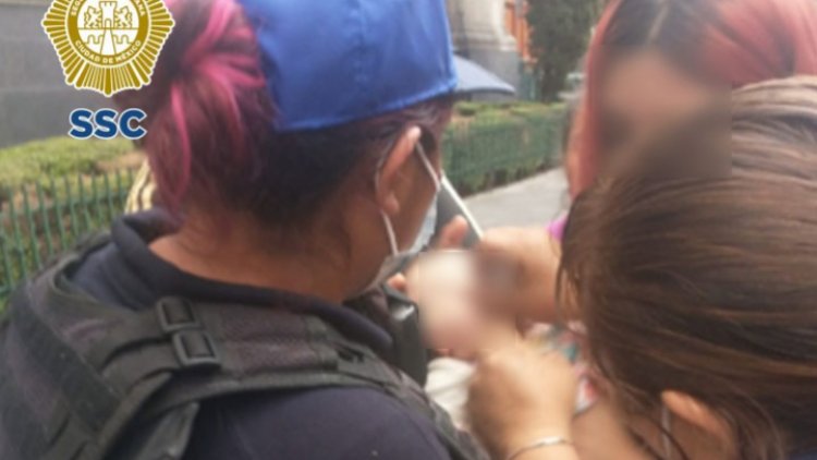 Mujer policía salva a bebé en CDMX
