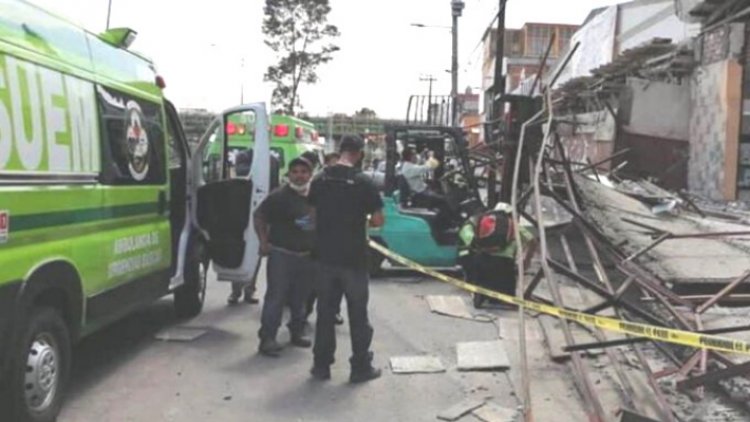 Derrumbe mata a hombre en Ecatepec