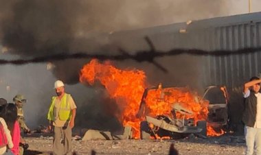 Explota camioneta con pirotecnia en Guanajuato