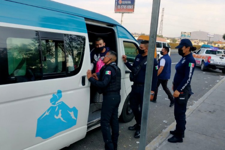 Edil de Valle de Chalco aplica el operativo “Ciudadana y ciudadano seguro con perspectiva de género” en el transporte público