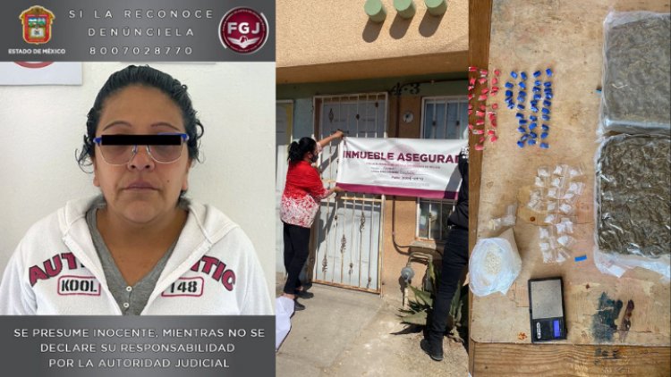 Desmantelan punto de venta de droga en Tecámac