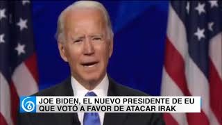 Joe Biden, el nuevo presidente de EU que votó a favor de atacar Irak