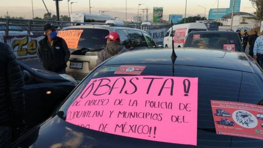 Transportistas bloquearon la México - Pachuca