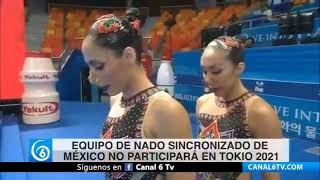 Equipo de nado sincronizado de México no participará en Tokio 2021