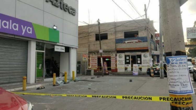 Explotan cajero en Los Reyes La Paz