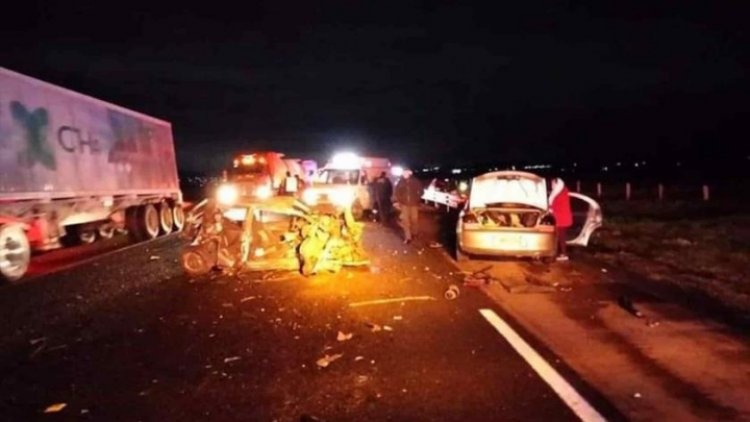 Carambola en la México-Tuxpan deja un muerto y 5 vehículos dañados