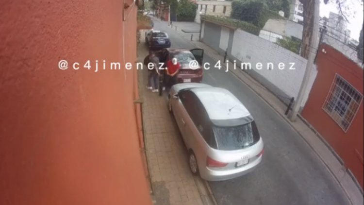 VIDEO | Les falla el auto a ladrones al intentar escapar