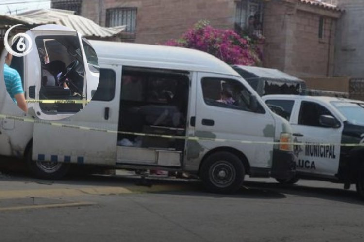 Matan a chofer de transporte público en Santa Bárbara, Ixtapaluca; lesionan a su esposa