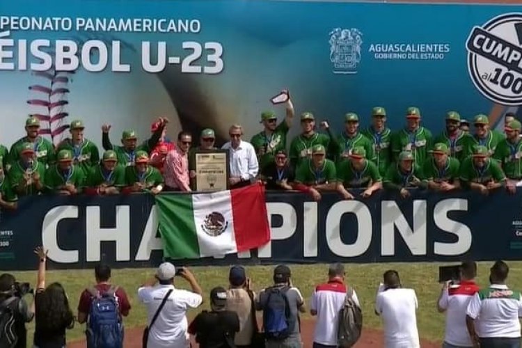 Viva México ca…mpeones; sub-23 de Beisbol de corona en torneo Panamericano