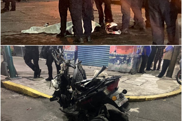 Muere motociclista al chocar contra un vehículo