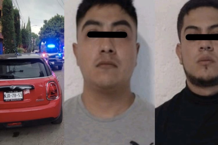 Policía de Ecatepec frustra robo de auto y detiene dos sujetos