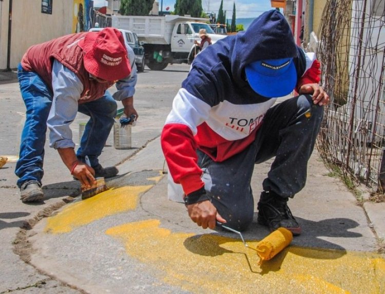 En Valle de Chalco, habitantes y ayuntamiento mejoran la imagen de Real de San Martín