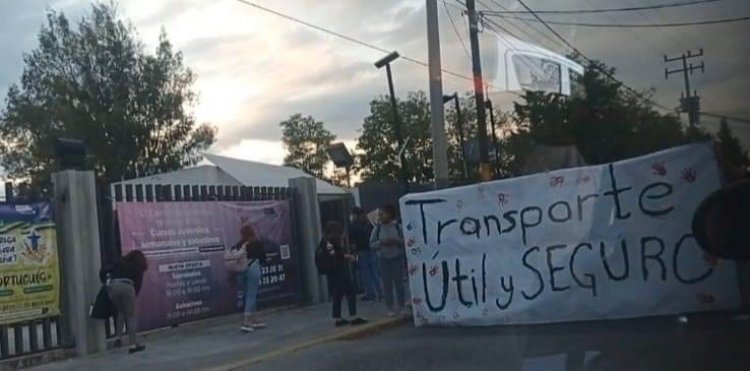 Universitarios de Cuautitlán Izcalli piden transporte seguro