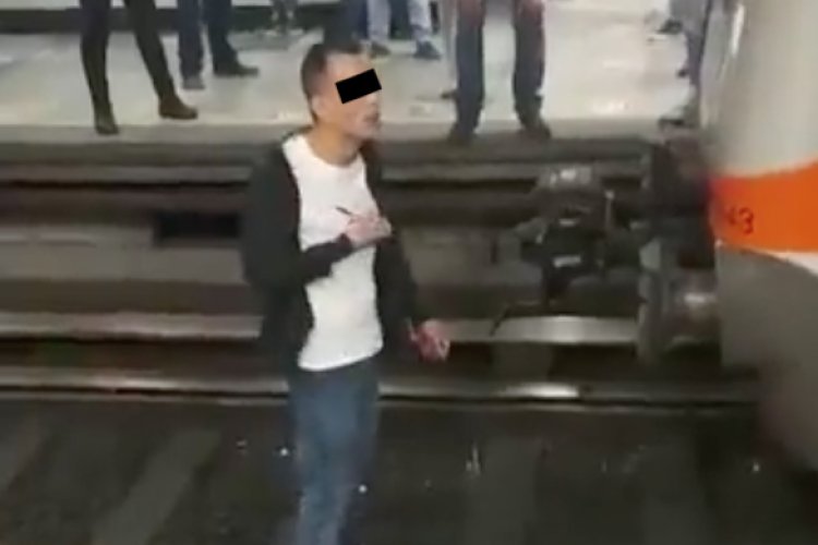 Hombre intenta suicidarse en el Metro