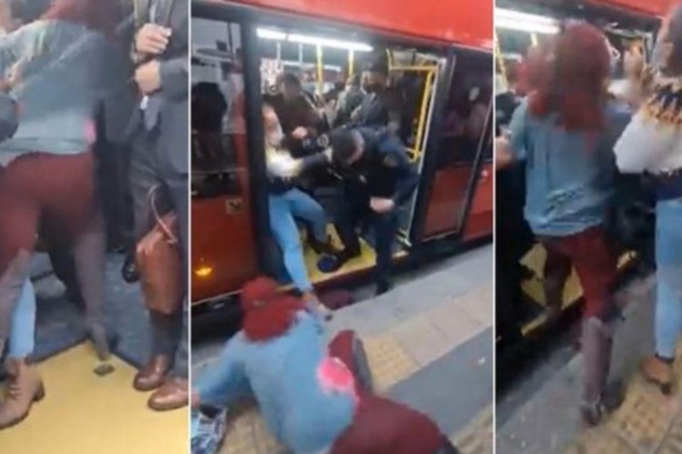 Mujeres agreden a policías en Metrobús
