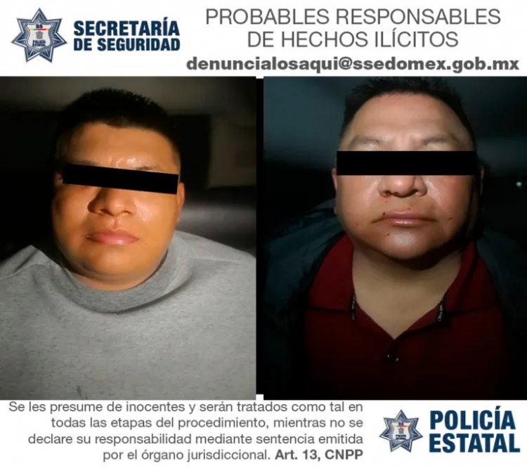 Aseguran a agente de la FGJEM y a policía de Guerrero, en Edomex