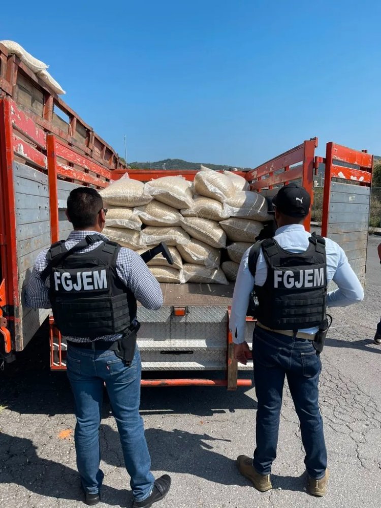 Ubican cargamento de maíz robado en Ixtapan de la Sal