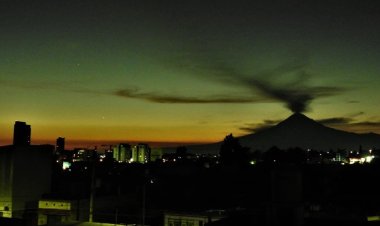 Explosión del Popocatépetl se percibe en Puebla y Tlaxcala