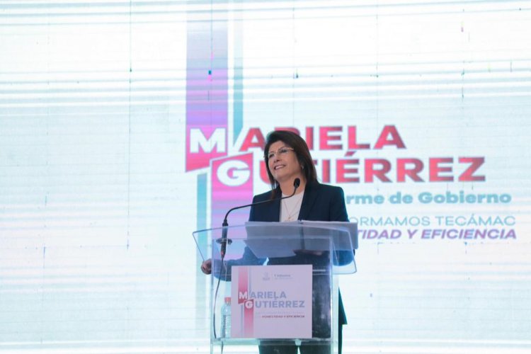 Presenta Mariela Gutiérrez Escalante su 1er. Informe de Gobierno, resalta que Tecámac vive un momento histórico