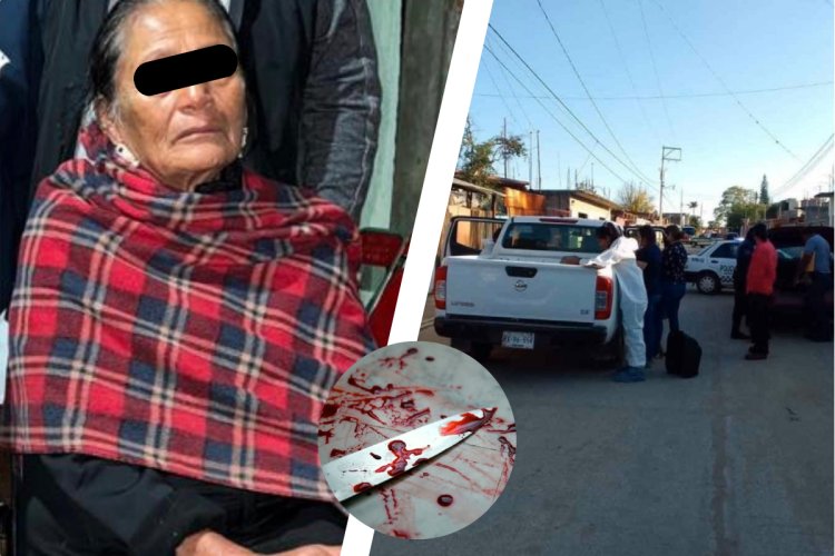 A golpes y cuchilladas asesinaron a abuelita en Oaxaca