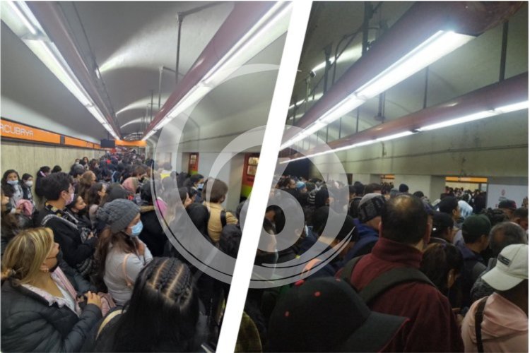Sin alumbrado ni trenes, reportan la Línea 7 del Metro