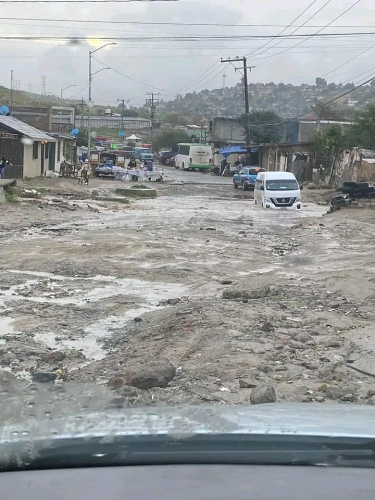 Lluvias dejan estragos en Tijuana