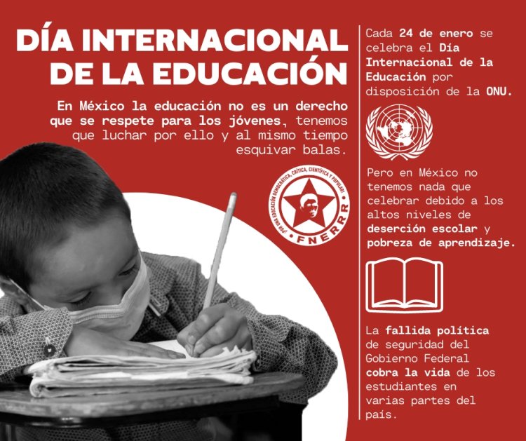 Crisis educativa en México en Día Internacional de la Educación