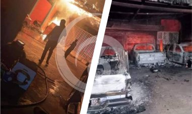 Sicarios desatan terror en Tuzantla; queman vehículos y arman tiroteo