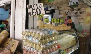 ¡Sin freno el precio del huevo! En Durango hasta en 60 pesos