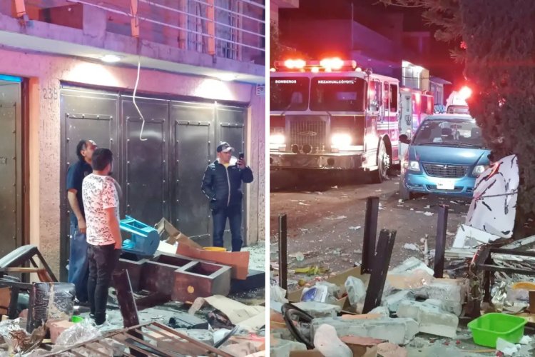 Se registra explosión en vivienda de Neza; hay 4 heridos