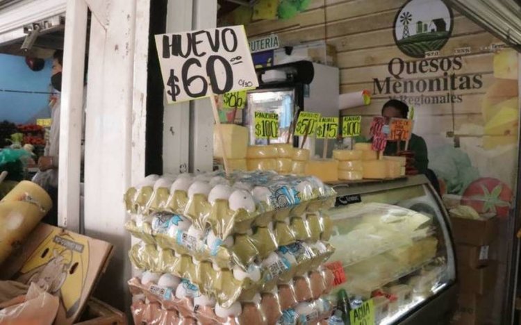 ¡Sin freno el precio del huevo! En Durango hasta en 60 pesos