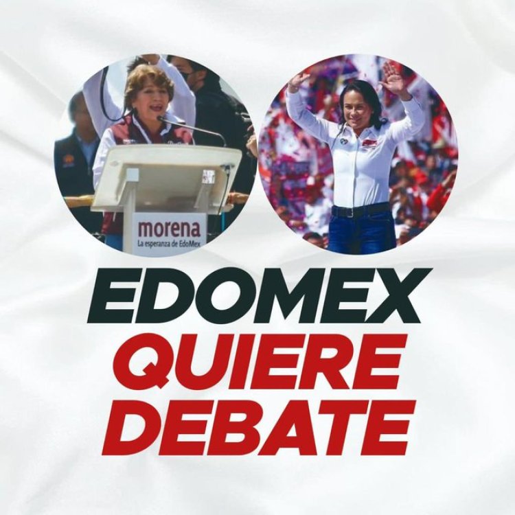 Alejandra del Moral le insiste a Delfina Gómez que debatan previo a elecciones por el Edomex