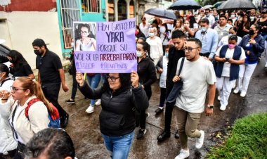 Familiares y amigos de Yarazeth Zepeta García, exigen justicia por él feminicidio de la joven.