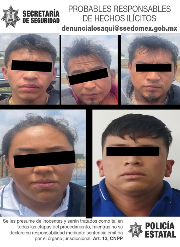En Zinacantepec detienen a cinco posibles integrantes de “La Familia Michoacana”