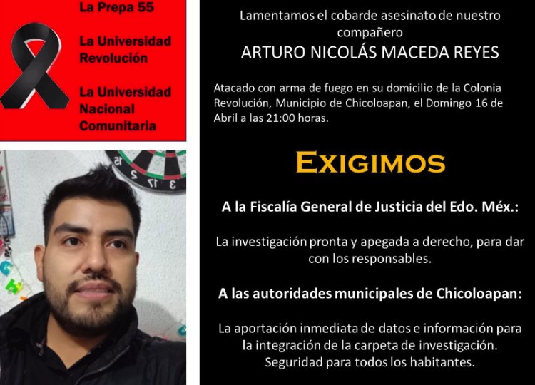Exigen justicia por alumno asesinado en Chicoloapan