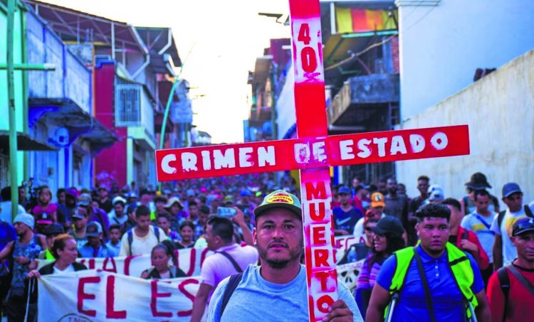 Inicia caravana migrante de protesta por muertos en Cd. Juárez