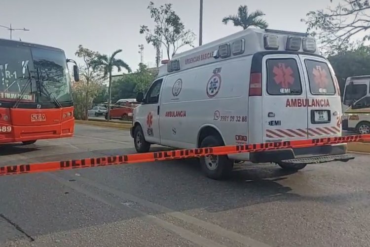 Asesinan a mujer en transporte público de Cancún