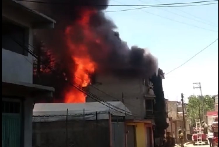 Registran dos incendios en Tultitlán, Edomex; mueren dos adultos mayores en uno de ellos