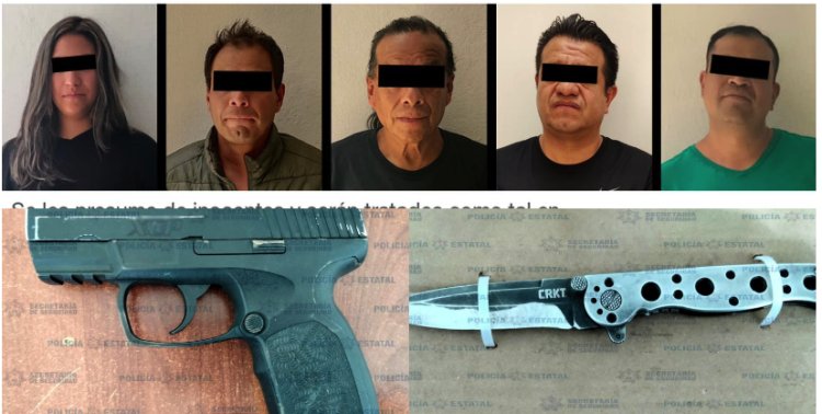 Detienen a cinco presuntos secuestradores en Ecatepec, Edomex