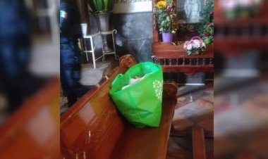 Abandonan a bebé dentro de una iglesia de Tlaxcala