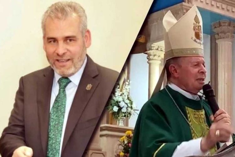 El Gobernador de Michoacán Alfredo Ramírez Bedolla acusa a Obispo de proteger a los criminales