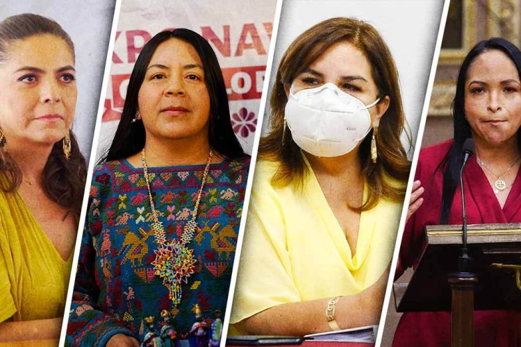 Mujeres barbosistas firmes en el Gobierno de Puebla pese a cambios.