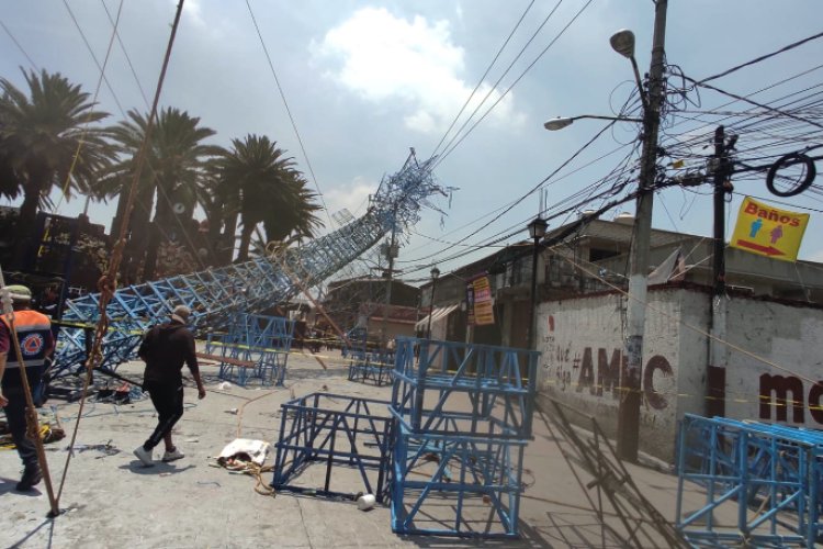 Pirotecnia cae sobre cables eléctricos y provoca apagón en Tláhuac, CDMX