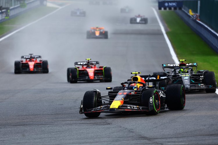 Checo Pérez sin puntos en Sprint del Gran Premio de Bélgica