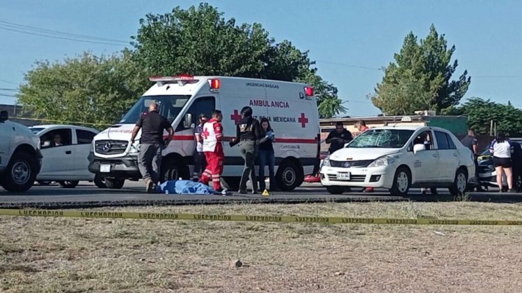 Mujer muere arrollada por un taxi en Chihuahua