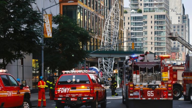 Video: colapsa grúa en Nueva York, EEUU; hay cuatro heridos
