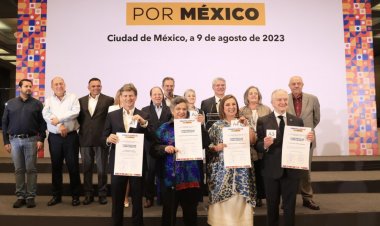Frente Amplio por México presenta a los cuatro aspirantes que avanzan por la candidatura presidencial